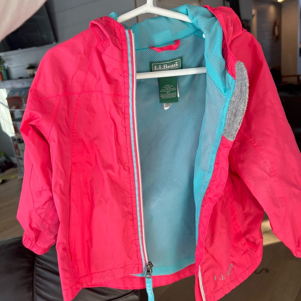 L.L. Bean Kids Bright Pink Raincoat